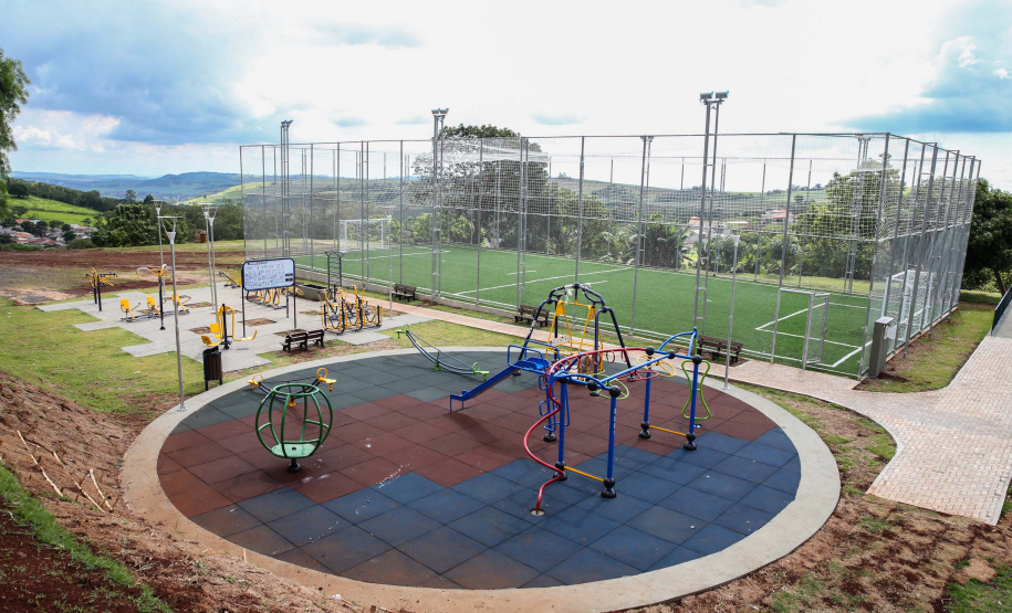 O Governador Carlos Massa Ratinho Júnior entrega  nesta quinta-feira (28),  o Meu Campinho em Jandaia do Sul.   Jandaia do Sul, 28/11/2019 -  Foto: Geraldo Bubniak/AEN