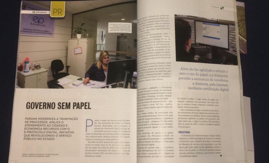 Paraná é destaque em revista do conselho de secretários da Administração