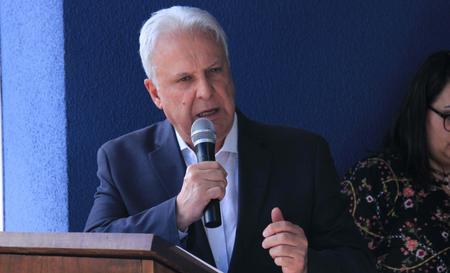 O secretário estadual do Desenvolvimento Urbano e de Obras Públicas, João Carlos Ortega, participou neste fim de semana da inauguração de ampliação de mais de 500 m2 de obras do antigo Centro de Convivência de Idosos. Foto: Gustavo Pontes/SEDU