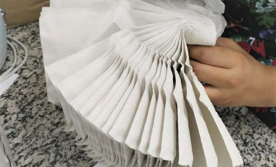 Ipem em Maringá reprova 100% das marcas de toalhas de papel. Foto: Ipem