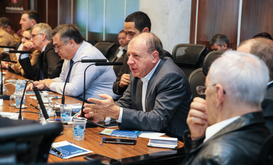 O governador Carlos Massa Ratinho Junior participa nesta terça-feira (03) da reunião com a equipe de governo.  03/12/2019 - Foto: Geraldo Bubniak/AEN