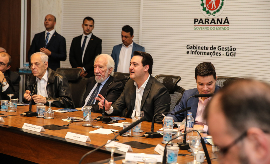 O governador Carlos Massa Ratinho Junior participa nesta terça-feira (03) da reunião com a equipe de governo.  03/12/2019 - Foto: Geraldo Bubniak/AEN