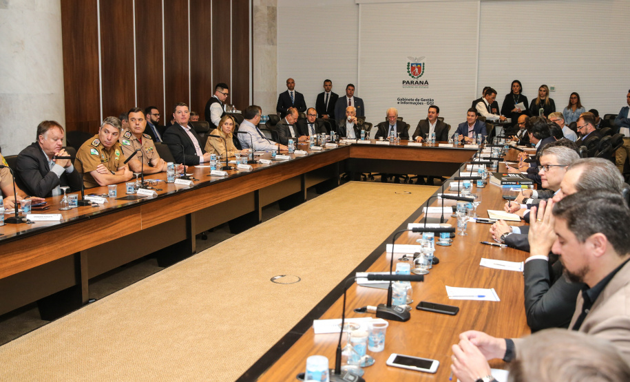 O governador Carlos Massa Ratinho Junior participa nesta terça-feira (03) da reunião com a equipe de governo.  03/12/2019 - Foto: Geraldo Bubniak/AEN
