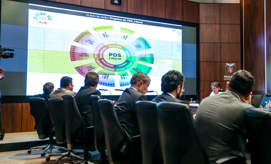 O governador Carlos Massa Ratinho Junior participa nesta terça-feira (03) da reunião com a equipe de governo.  03/12/2019 - Foto: Geraldo Bubniak/AEN