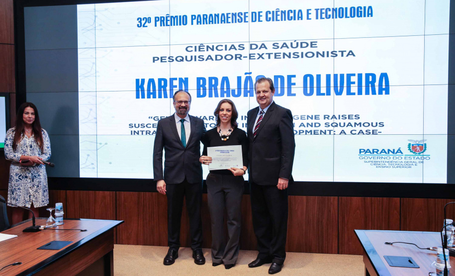 Entrega do 32º Prêmio Paranaense de Ciência e Tecnologia no Palácio Iguaçu. Curitiba, 04/12/2019 - Foto: Geraldo Bubniak/AEN