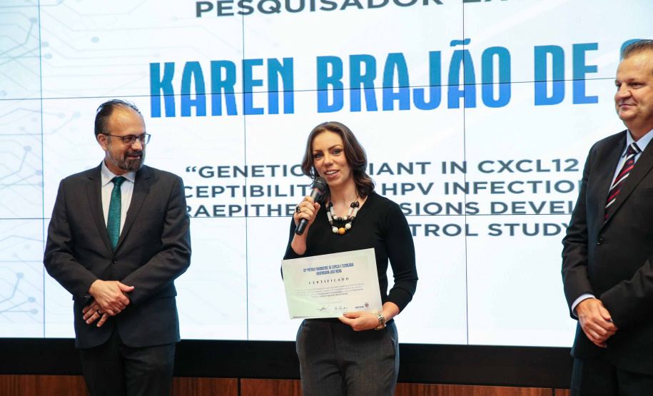 Entrega do 32º Prêmio Paranaense de Ciência e Tecnologia no Palácio Iguaçu. Curitiba, 04/12/2019 - Foto: Geraldo Bubniak/AEN