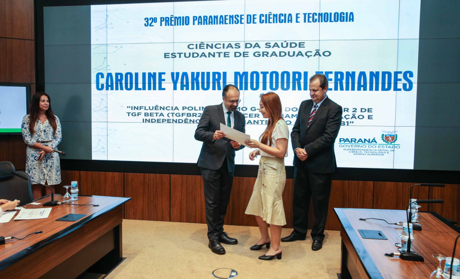 Entrega do 32º Prêmio Paranaense de Ciência e Tecnologia no Palácio Iguaçu. Curitiba, 04/12/2019 - Foto: Geraldo Bubniak/AEN