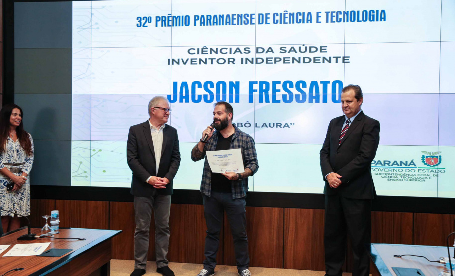 Entrega do 32º Prêmio Paranaense de Ciência e Tecnologia no Palácio Iguaçu. Curitiba, 04/12/2019 - Foto: Geraldo Bubniak/AEN