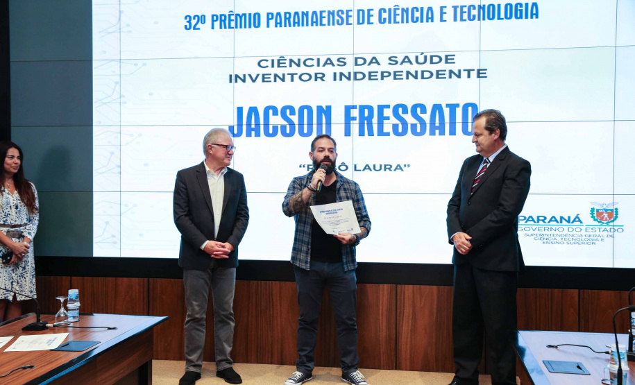 Entrega do 32º Prêmio Paranaense de Ciência e Tecnologia no Palácio Iguaçu. Curitiba, 04/12/2019 - Foto: Geraldo Bubniak/AEN