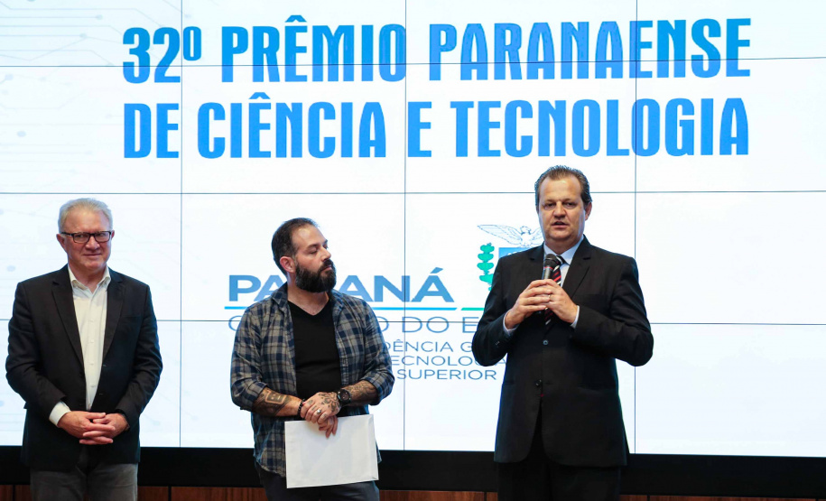 Entrega do 32º Prêmio Paranaense de Ciência e Tecnologia no Palácio Iguaçu. Curitiba, 04/12/2019 - Foto: Geraldo Bubniak/AEN