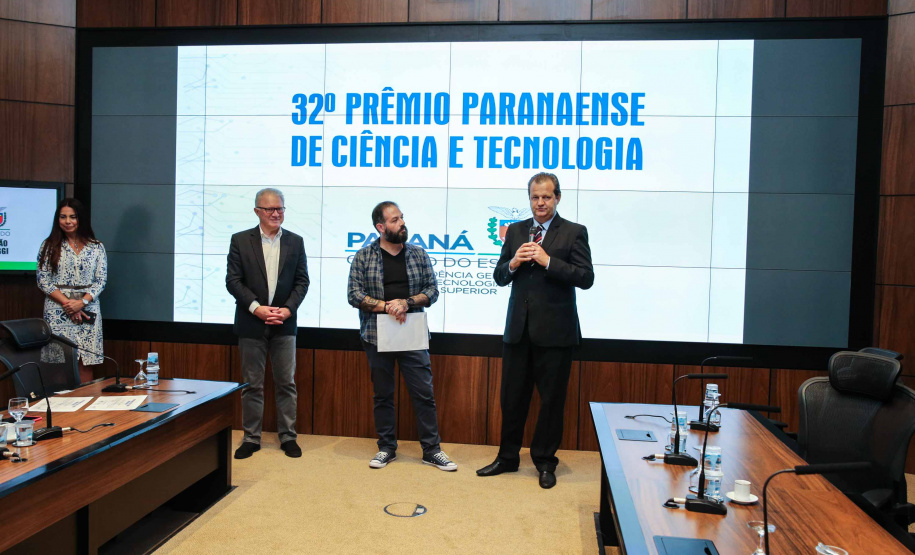 Entrega do 32º Prêmio Paranaense de Ciência e Tecnologia no Palácio Iguaçu. Curitiba, 04/12/2019 - Foto: Geraldo Bubniak/AEN