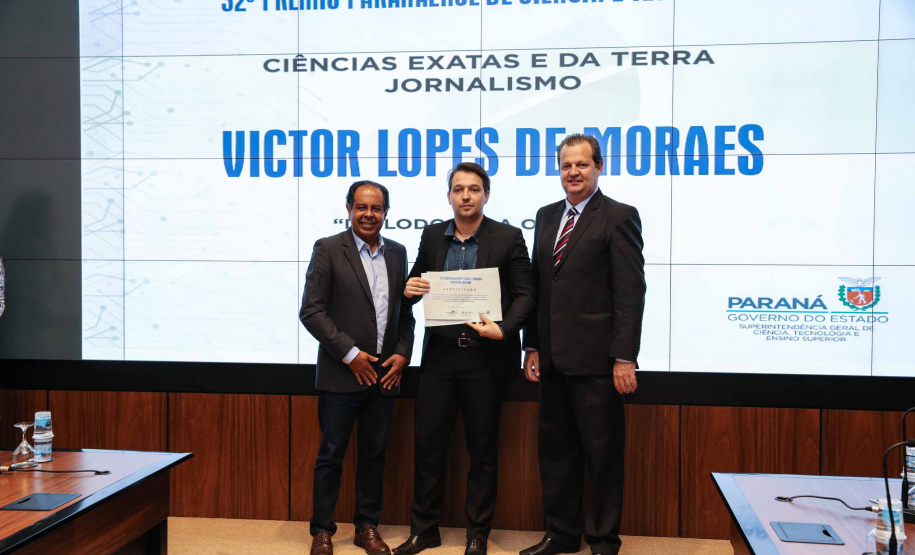 Entrega do 32º Prêmio Paranaense de Ciência e Tecnologia no Palácio Iguaçu. Curitiba, 04/12/2019 - Foto: Geraldo Bubniak/AEN