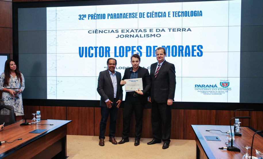Entrega do 32º Prêmio Paranaense de Ciência e Tecnologia no Palácio Iguaçu. Curitiba, 04/12/2019 - Foto: Geraldo Bubniak/AEN