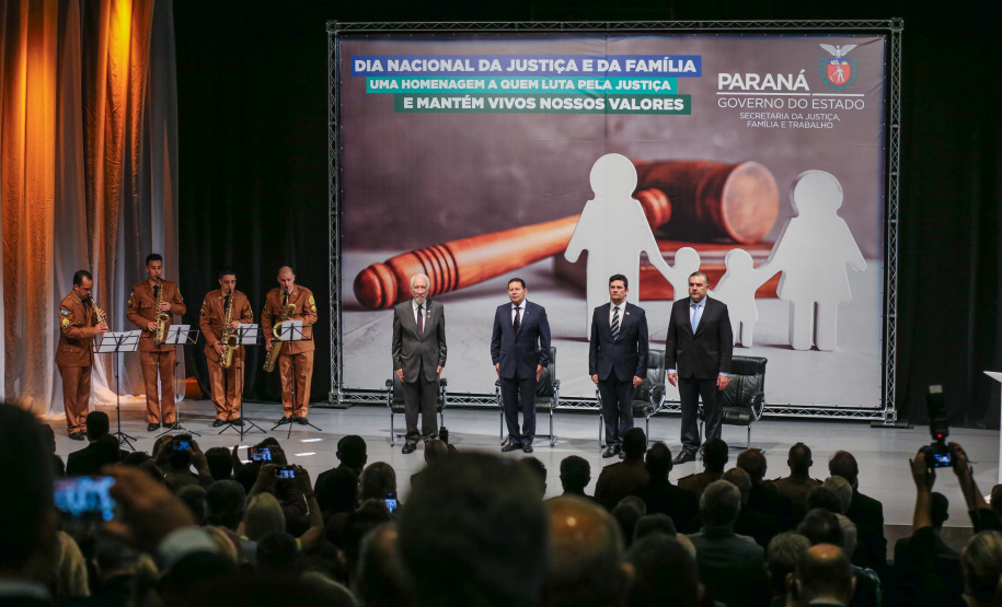 A Secretaria de Estado da Justiça, Família e Trabalho comemora o Dia Nacional da Justiça e da Família nesta sexta-feira (06), em Curitiba, com uma palestra do vice-presidente da República, Hamilton Mourão.  06/12/2019  -  Foto: Geraldo Bubniak/AEN