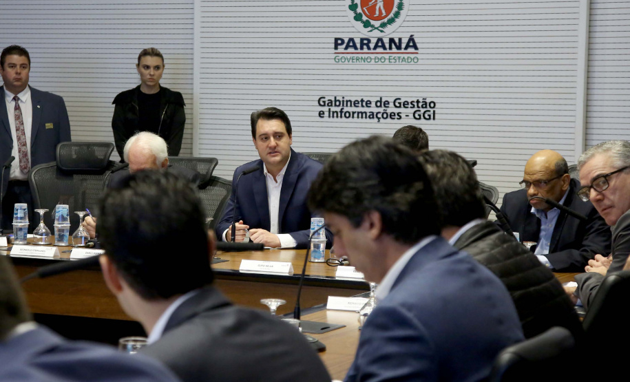 Governador Carlos Massa Ratinho Junior em reunião com os secretários. Curitiba,10/12/2019 Foto:Jaelson Lucas / AEN