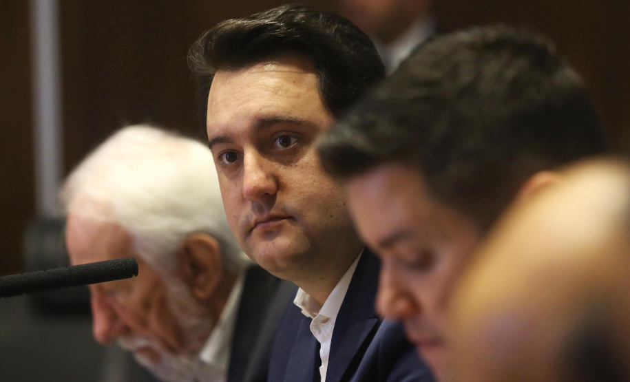 Governador Carlos Massa Ratinho Junior em reunião com os secretários. Curitiba,10/12/2019 Foto:Jaelson Lucas / AEN