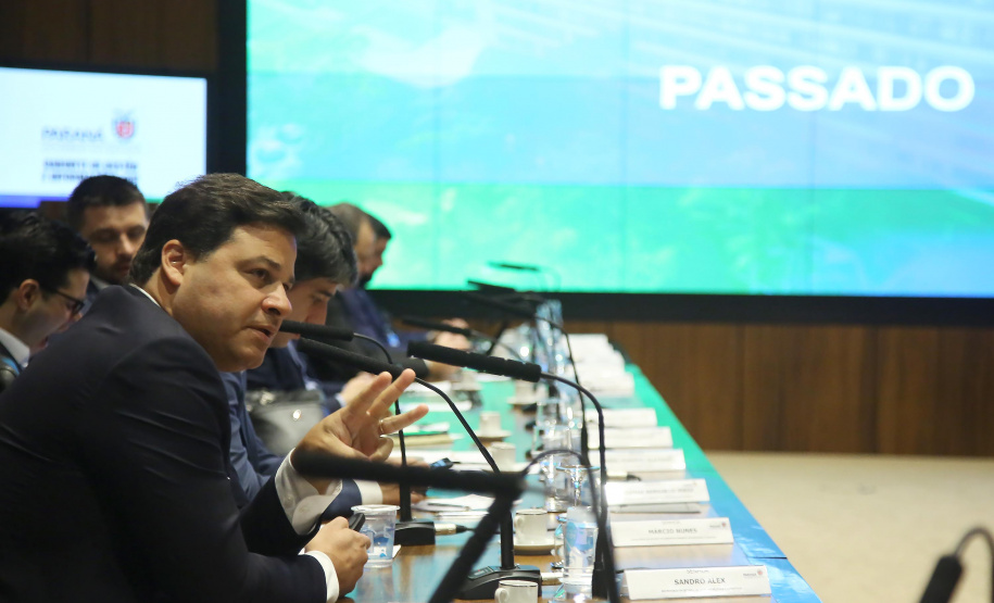 Governador Carlos Massa Ratinho Junior em reunião com os secretários. Curitiba,10/12/2019 Foto:Jaelson Lucas / AEN