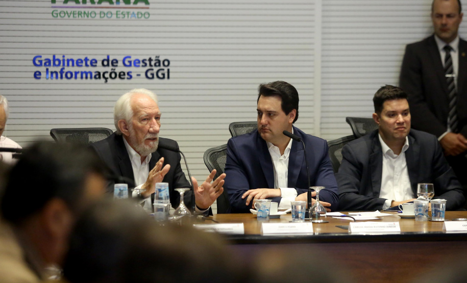 Governador Carlos Massa Ratinho Junior em reunião com os secretários. Curitiba,10/12/2019 Foto:Jaelson Lucas / AEN
