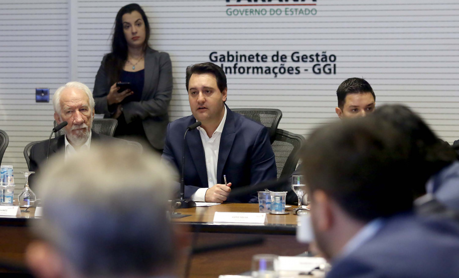Governador Carlos Massa Ratinho Junior em reunião com os secretários. Curitiba,10/12/2019 Foto:Jaelson Lucas / AEN