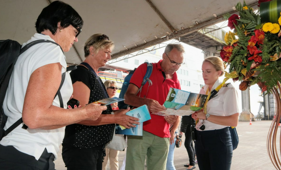 Porto de Paranaguá volta a receber navio de passageiros. Foto: Claudio Neves/Portos do Paraná