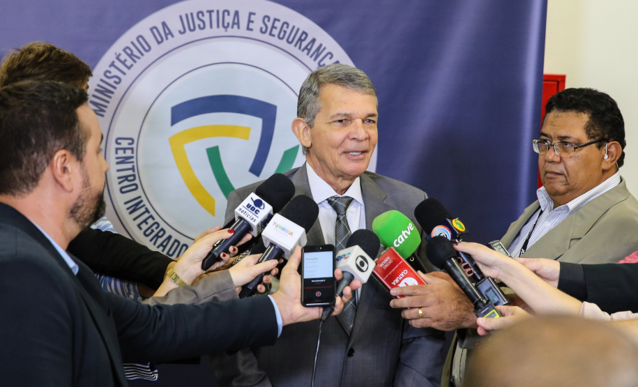 O Centro Integrado de Operações de Fronteira, em Foz do Iguaçu.  O CIOF reforçará as ações estratégicas estaduais de combate ao tráfico e ao crime organizado. A estrutura passa a integrar o Parque Tecnológico Itaipu, na Itaipu Binacional. Na foto, diretor-geral brasileiro de Itaipu, general Joaquim Silva e Luna.Foz do Iguaçu, 16/12/2019 -  Foto: Geraldo Bubniak/AEN