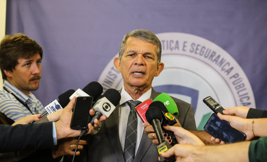 O Centro Integrado de Operações de Fronteira, em Foz do Iguaçu.  O CIOF reforçará as ações estratégicas estaduais de combate ao tráfico e ao crime organizado. A estrutura passa a integrar o Parque Tecnológico Itaipu, na Itaipu Binacional. Na foto, diretor-geral brasileiro de Itaipu, general Joaquim Silva e Luna.Foz do Iguaçu, 16/12/2019 -  Foto: Geraldo Bubniak/AEN