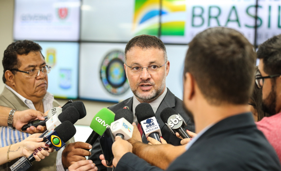 O Centro Integrado de Operações de Fronteira, em Foz do Iguaçu.  O CIOF reforçará as ações estratégicas estaduais de combate ao tráfico e ao crime organizado. A estrutura passa a integrar o Parque Tecnológico Itaipu, na Itaipu Binacional. Na foto, Wagner Mesquita, coordenador-geral de Combate ao Crime Organizado do Ministério da Justiça e Segurança Pública.Foz do Iguaçu, 16/12/2019 -  Foto: Geraldo Bubniak/AEN