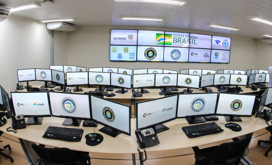 O Centro Integrado de Operações de Fronteira, em Foz do Iguaçu.  O CIOF reforçará as ações estratégicas estaduais de combate ao tráfico e ao crime organizado. A estrutura passa a integrar o Parque Tecnológico Itaipu, na Itaipu Binacional.Foz do Iguaçu, 16/12/2019 -  Foto: Geraldo Bubniak/AEN