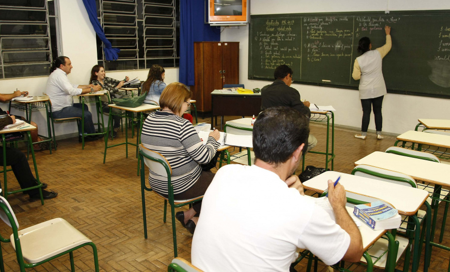 Matrículas para EJA iniciam em janeiro. Foto: Hedeson Alves/Arquivo-SEED