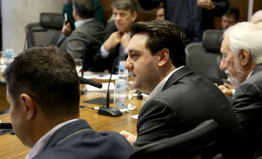 Governador Carlos Massa Ratinho Junior em reunião com os secretários. Curitiba,17/12/2019 Foto:Jaelson Lucas / AEN