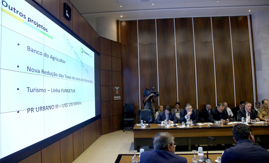 Governador Carlos Massa Ratinho Junior em reunião com os secretários. Curitiba,17/12/2019 Foto:Jaelson Lucas / AEN