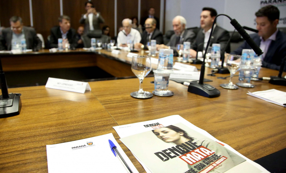Governador Carlos Massa Ratinho Junior em reunião com os secretários. Curitiba,17/12/2019 Foto:Jaelson Lucas / AEN