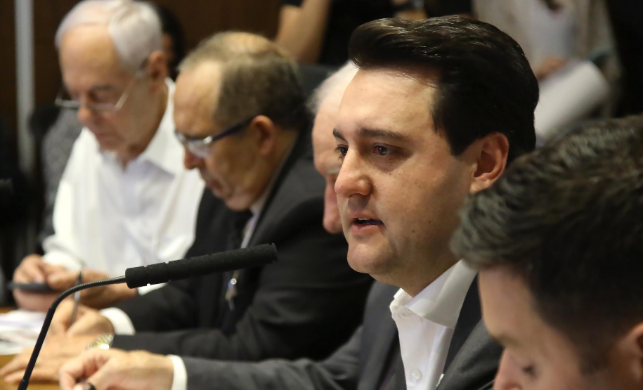 Governador Carlos Massa Ratinho Junior em reunião com os secretários. Curitiba,17/12/2019 Foto:Jaelson Lucas / AEN