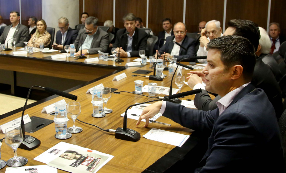 Governador Carlos Massa Ratinho Junior em reunião com os secretários. Curitiba,17/12/2019 Foto:Jaelson Lucas / AEN