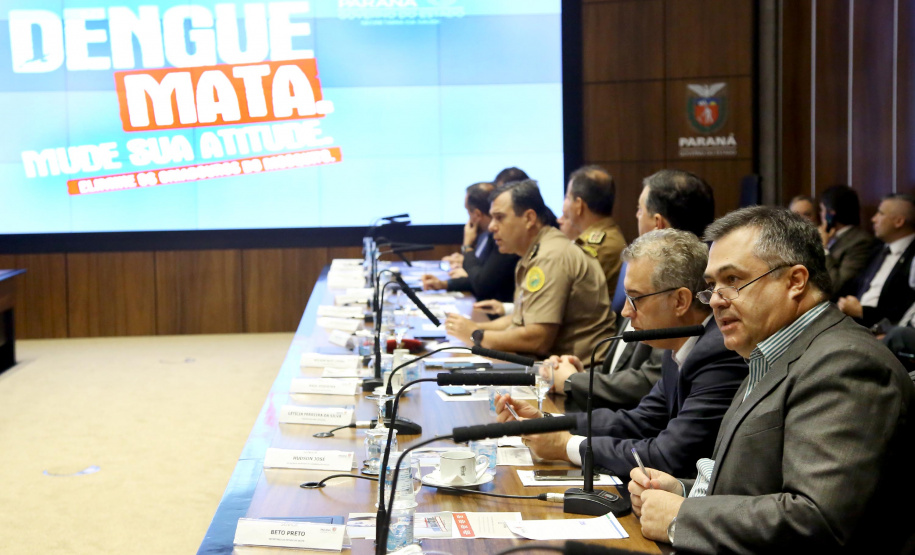 Governador Carlos Massa Ratinho Junior em reunião com os secretários. Curitiba,17/12/2019 Foto:Jaelson Lucas / AEN