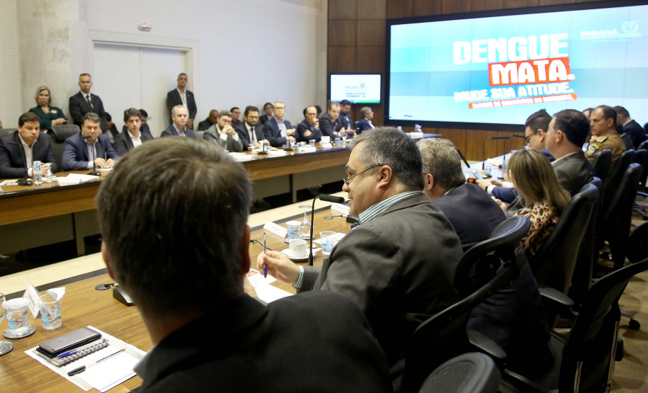 Governador Carlos Massa Ratinho Junior em reunião com os secretários. Curitiba,17/12/2019 Foto:Jaelson Lucas / AEN