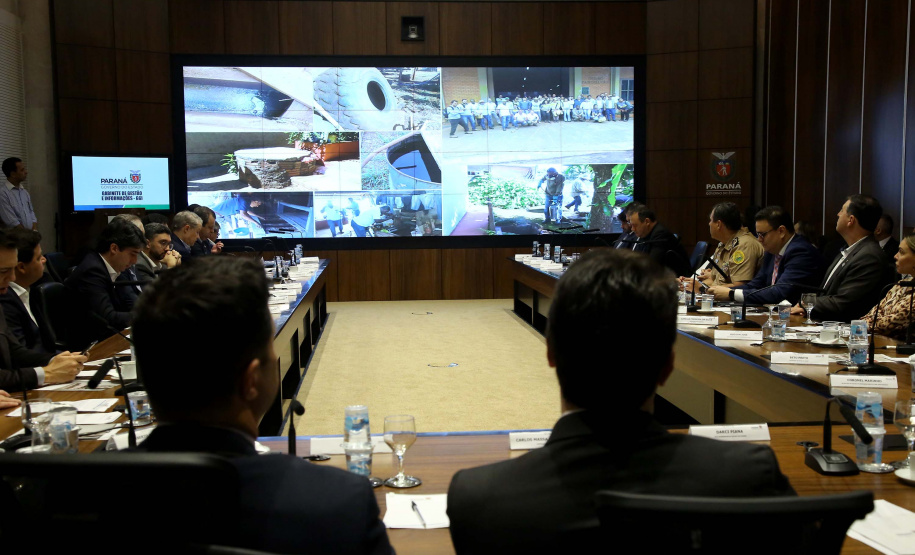 Governador Carlos Massa Ratinho Junior em reunião com os secretários. Curitiba,17/12/2019 Foto:Jaelson Lucas / AEN