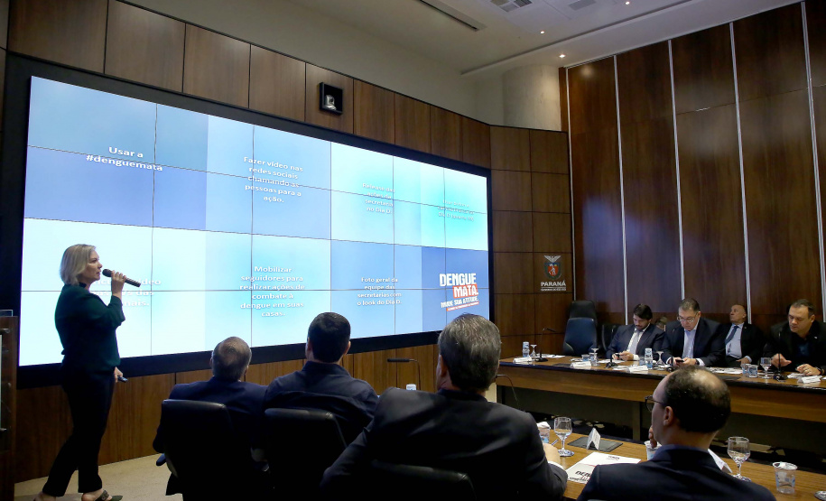 Governador Carlos Massa Ratinho Junior em reunião com os secretários. Curitiba,17/12/2019 Foto:Jaelson Lucas / AEN