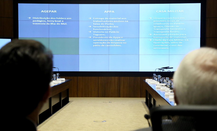 Governador Carlos Massa Ratinho Junior em reunião com os secretários. Curitiba,17/12/2019 Foto:Jaelson Lucas / AEN