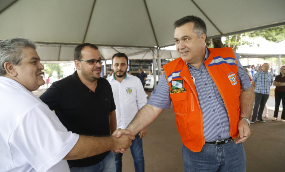 O município de Quinta do Sol, que está em epidemia e com 179 casos confirmados da doença, recebeu o secretário de Estado da Saúde, Beto Preto, que falou com a comunidade, profissionais de saúde sobre a importância de ações e mutirões de limpeza e eliminação de criadouros do mosquito.Foto: Gilson Abreu/AEN