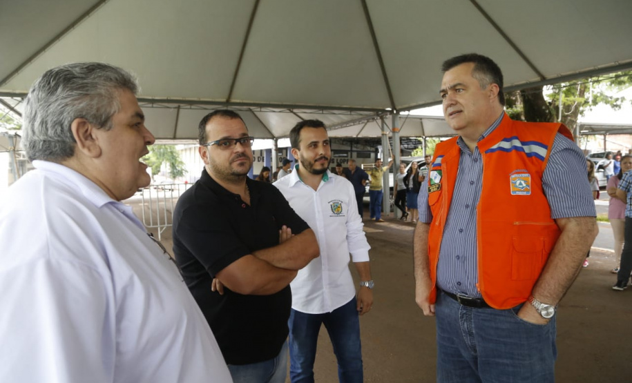 O município de Quinta do Sol, que está em epidemia e com 179 casos confirmados da doença, recebeu o secretário de Estado da Saúde, Beto Preto, que falou com a comunidade, profissionais de saúde sobre a importância de ações e mutirões de limpeza e eliminação de criadouros do mosquito.Foto: Gilson Abreu/AEN