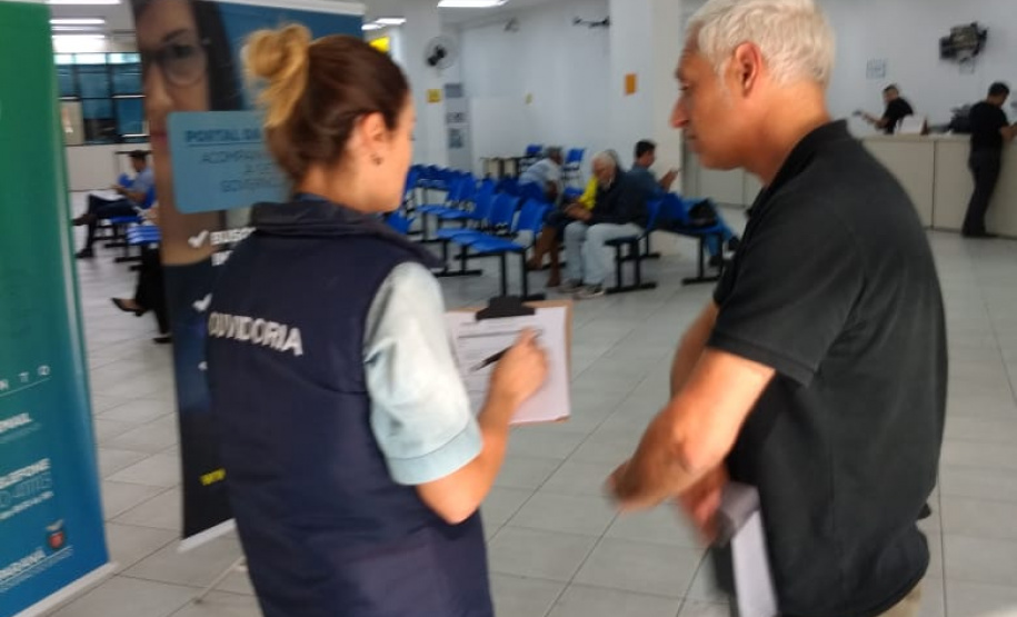 A Controladoria-Geral do Estado começou uma pesquisa de satisfação com usuários de serviços do Estado e já compilou os primeiros resultados. As unidades de atendimento ao público da Secretaria da Saúde e do Detran, em Curitiba, foram visitadas de setembro a dezembro e os seus usuários convidados a responder o questionário de satisfação. Foto:CGE