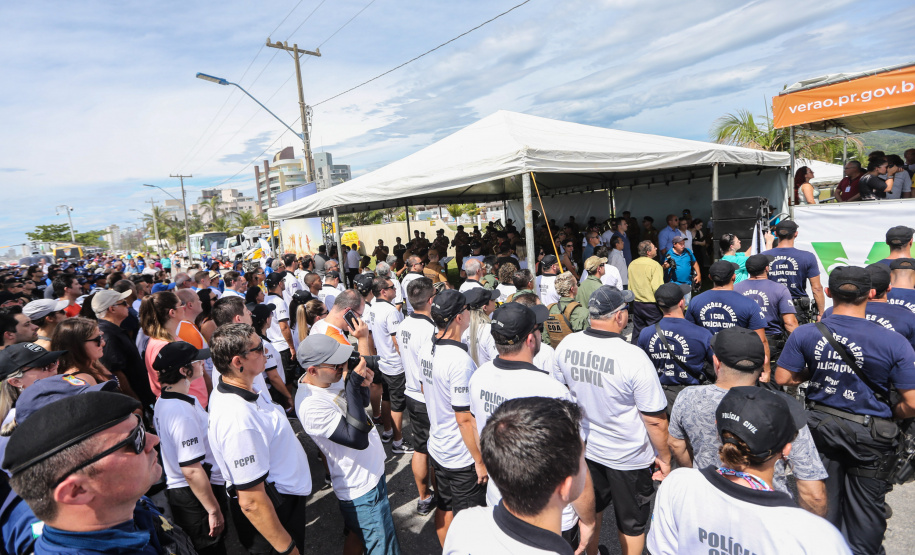 O vice governador Darci Piana participa neste sábado (21), do Lançamento do  Verão Maior 2019/2020. O evento acontece em Matinhos  e marca o início das ações dos órgãos estaduais no Litoral e nas praias de água doce nas Costas Oeste, Norte e Noroeste, durante toda a temporada até 1º de março.  Matinhos, 21/12/2019 -  Foto: Geraldo Bubniak/AEN