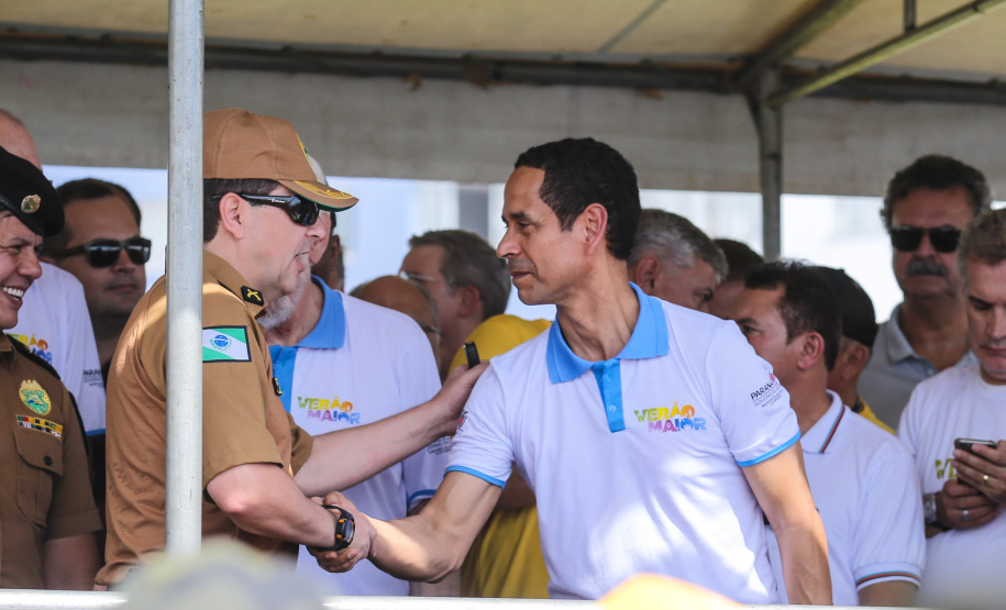 O vice governador Darci Piana participa neste sábado (21), do Lançamento do  Verão Maior 2019/2020. O evento acontece em Matinhos  e marca o início das ações dos órgãos estaduais no Litoral e nas praias de água doce nas Costas Oeste, Norte e Noroeste, durante toda a temporada até 1º de março.  Matinhos, 21/12/2019 -  Foto: Geraldo Bubniak/AEN