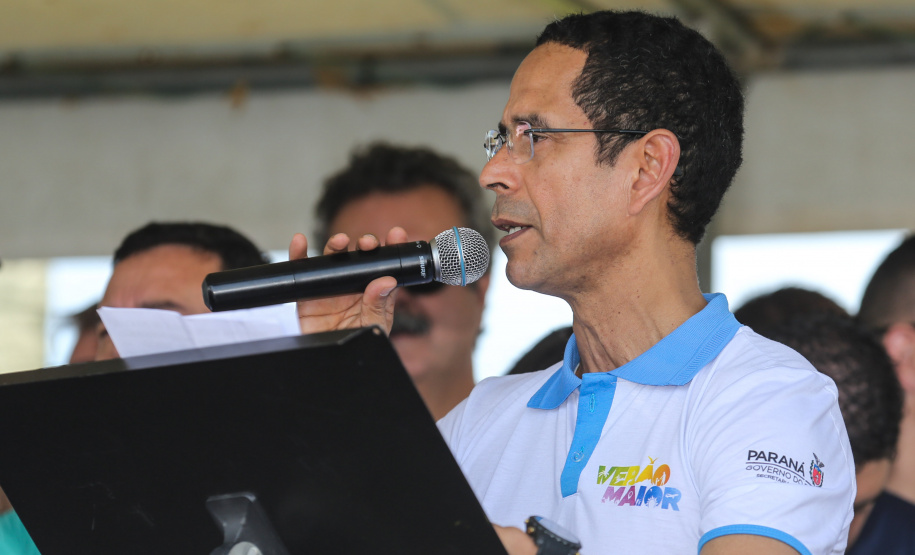 O vice governador Darci Piana participa neste sábado (21), do Lançamento do  Verão Maior 2019/2020. O evento acontece em Matinhos  e marca o início das ações dos órgãos estaduais no Litoral e nas praias de água doce nas Costas Oeste, Norte e Noroeste, durante toda a temporada até 1º de março.  Matinhos, 21/12/2019 -  Foto: Geraldo Bubniak/AEN