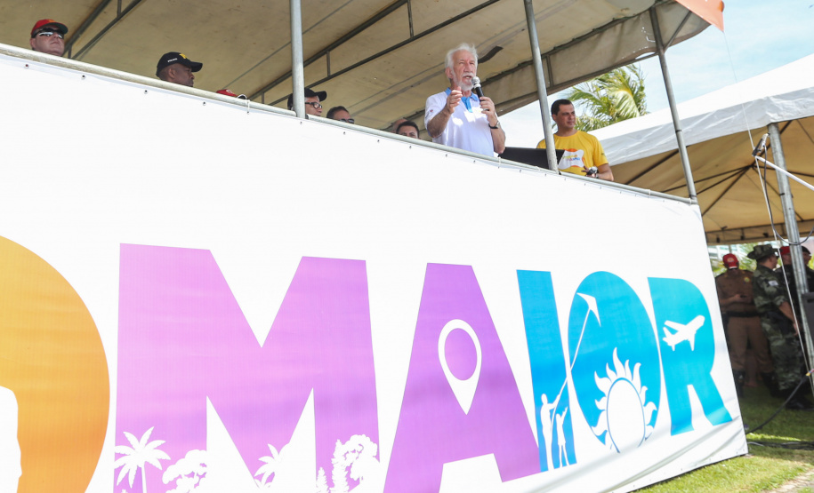 O vice governador Darci Piana participa neste sábado (21), do Lançamento do  Verão Maior 2019/2020. O evento acontece em Matinhos  e marca o início das ações dos órgãos estaduais no Litoral e nas praias de água doce nas Costas Oeste, Norte e Noroeste, durante toda a temporada até 1º de março.  Matinhos, 21/12/2019 -  Foto: Geraldo Bubniak/AEN