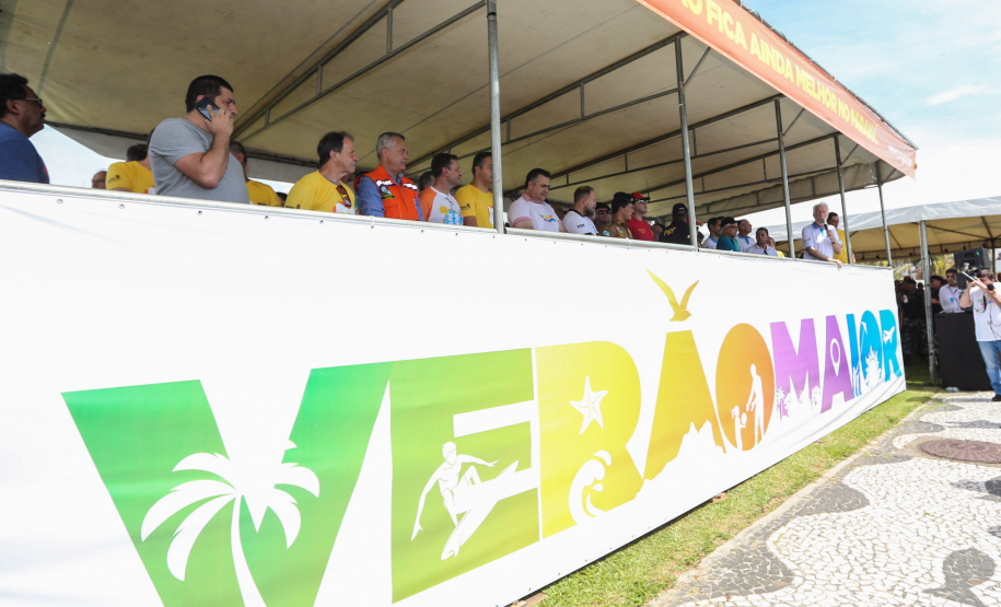 O vice governador Darci Piana participa neste sábado (21), do Lançamento do  Verão Maior 2019/2020. O evento acontece em Matinhos  e marca o início das ações dos órgãos estaduais no Litoral e nas praias de água doce nas Costas Oeste, Norte e Noroeste, durante toda a temporada até 1º de março.  Matinhos, 21/12/2019 -  Foto: Geraldo Bubniak/AEN