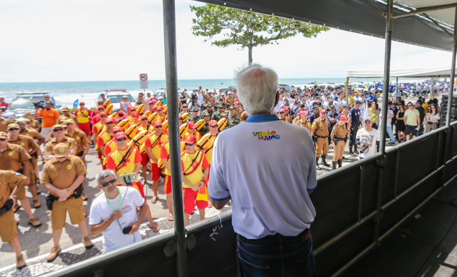 O vice governador Darci Piana participa neste sábado (21), do Lançamento do  Verão Maior 2019/2020. O evento acontece em Matinhos  e marca o início das ações dos órgãos estaduais no Litoral e nas praias de água doce nas Costas Oeste, Norte e Noroeste, durante toda a temporada até 1º de março.  Matinhos, 21/12/2019 -  Foto: Geraldo Bubniak/AEN