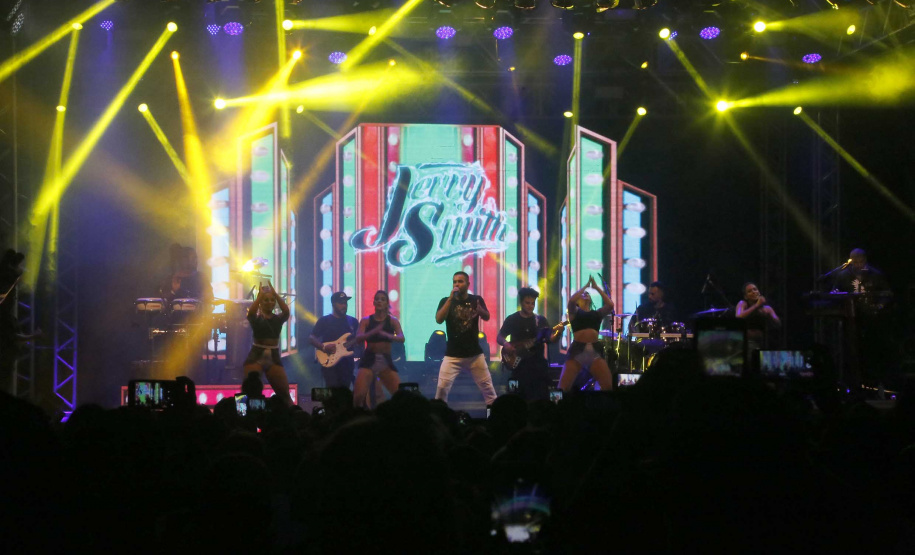 10/01/2020  Guaratuba, no Parque de Eventos, o cantor de funk Jerry Smith, que está entre os artistas mais tocados nas rádios do País no ano passado.Foto Gilson Abreu