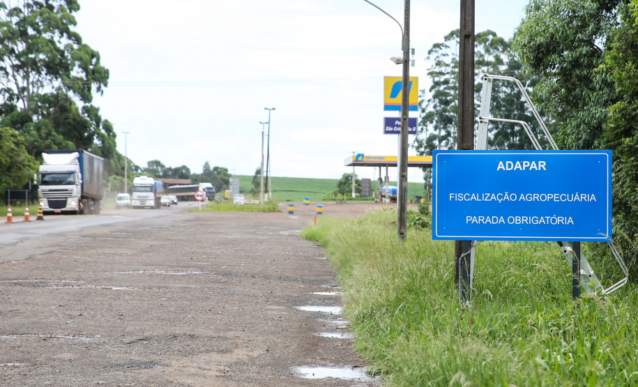 ADAPAR - Posto de Fiscalização de Trânsito Agropecuário. Barracão, 15/01/2020 -  Foto: Geraldo Bubniak/AEN